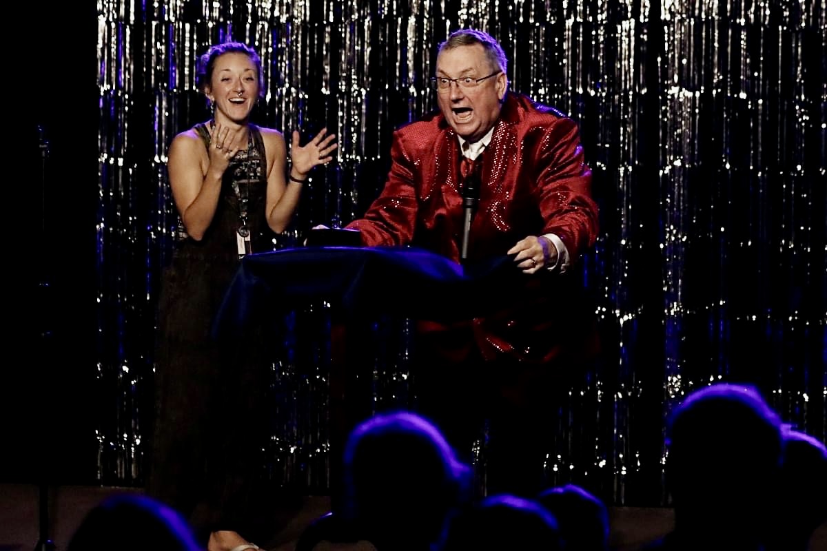 Family-friendly illusion on stage